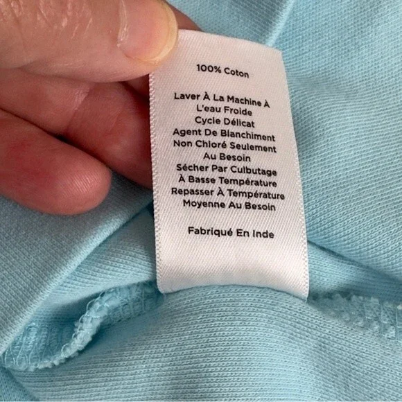 Talbots Petite Medium Robin Egg Blue Jersey Knit Shift Tunic Dress - Picture 5 of 7